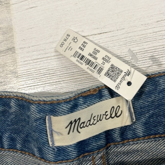 Madewell Relaxed Denim Shorts Size 25. NWT - Picture 6 of 12